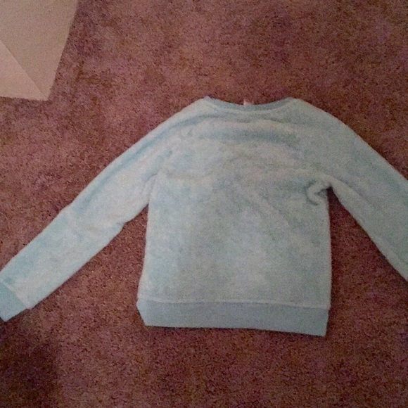 Blue fluffy pajama top - Picture 2 of 2